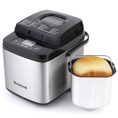 Briskind 19 In 1 Compact Bread Maker Machine 15 Lb 1 Lb Loaf Small