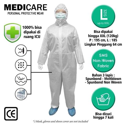 Jual Carla Import Tyvek Hazmat Suit Baju Apd Meltblown Baju Medis