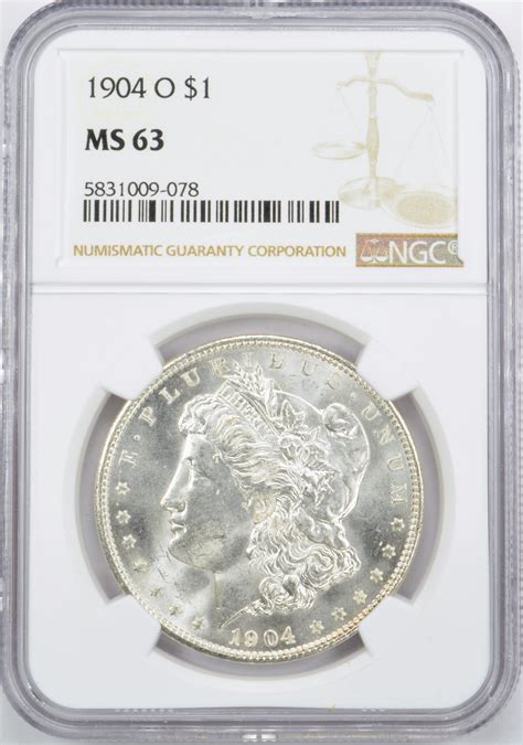 1904 O Morgan Silver Dollar 1 NGC MS63 NGC Price Guide 110 00