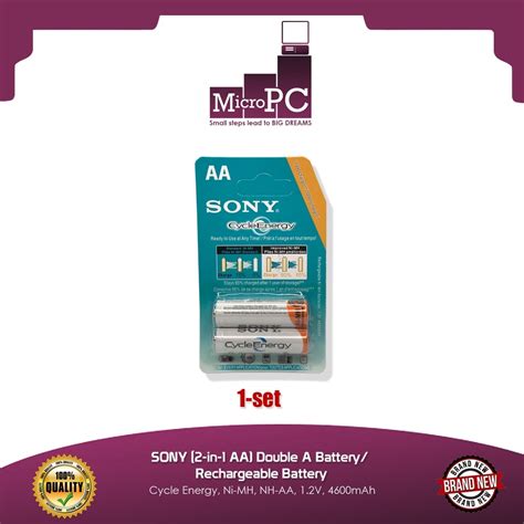 Sony Aa In Aa Double A Battery Rechargeable Battery Cycle Energy