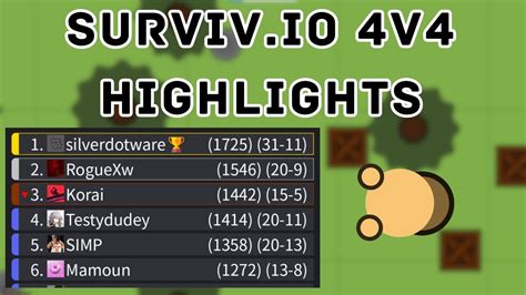 Surviv Io V Ranked Highlights Battle Royale Youtube