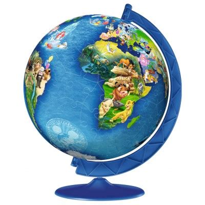 3D Puzzle Disney Globe Ravensburger 12343 180 Teile Weltkarten für