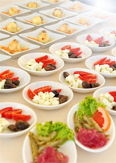 Individual Cold Salads And Appetizers Stock Image Image Of Starter