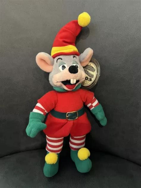 RARE 2003 LIMITED Edition Christmas Elf CHUCK E CHEESE 10 Plush WITH