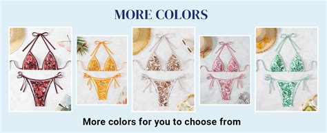 Amazon Wdirara Women S Piece Boho Swimsuits Floral Print Halter String Triangle Bikini