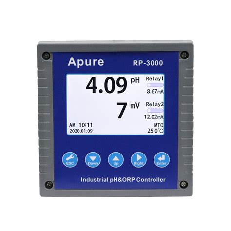 Apure RS485 4 20mA Digital PH ORP Controller Digital PH Meter And PH