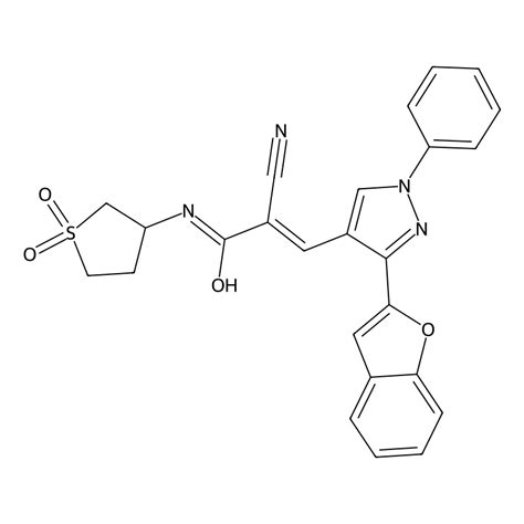 Buy E 3 3 1 Benzofuran 2 Yl 1 Phenylpyrazol 4 Yl 2 Cyano N 1 1