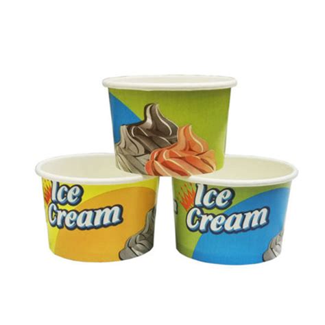 Ice Cream Cup Custom Biodegradable Paper Cup Ice Cream Cup And Oz