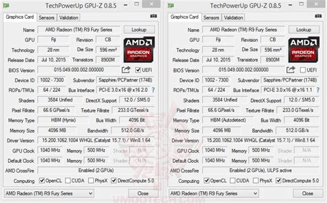 SAPPHIRE Tri X Radeon R9 FURY 4G HBM CrossfireX SAPPHIRE Tri X Radeon