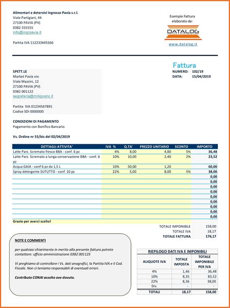 Diagramma Image Fac Simile Fattura Architetto Regime Forfettario 2019