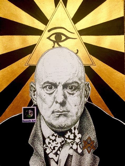 Aleister Crowley A4 Art Print Occult Witchy Art Thelema Etsy Canada