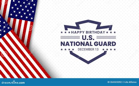 United States National Guard Birthday Stock Vector Illustration Of