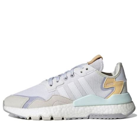 Adidas Nite Jogger White Gray Purple H Solesense