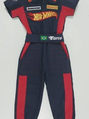 Macacao Piloto Hot Wheels Azul Marinho Compre Produtos Personalizados No Elo