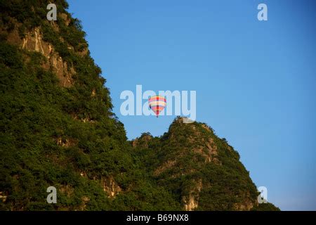 Yangshuo Hot Air Balloon Stock Photo Alamy