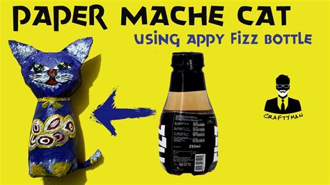 Plastic Bottle Reuse Cat Using Appy Fizz Bottle Best Out Of Waste