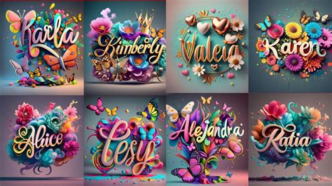 Como Crear Imagenes Con Nombres Personalizados Name Design Art