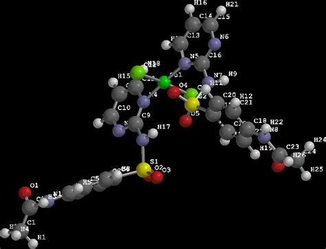 A The Structure Of The Cu Ii Complex After Optimization Using The Pm3 Download Scientific