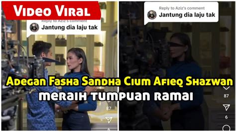 Fasha Sandha Cium Afieq Shazwan Dalam Drama Rampas Cintaku Ramai