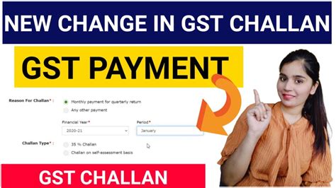 Gst Challan Kaise Pay Kare Gst Filling In Hindi Gst Payment New