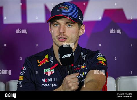 Sakhir Bahrain Nd Feb Verstappen Max Ned Red Bull Racing