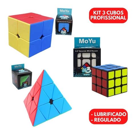 Kit Cubos Magico Moyu Pir Mide Cubo X X Profissional Shopee Brasil