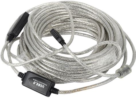 Кабель удлинительный USB A (M) - USB A (F), 15м, VCOM VUS7049-15M ...