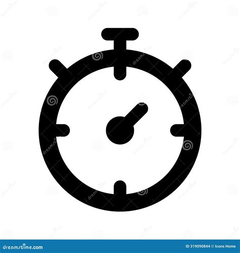 A Flat Design Of Stopwatch Time Counter Vector Design Stock Vector