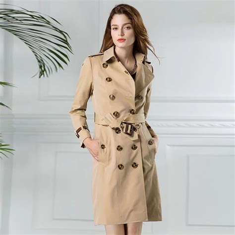 Buy 2017 Womens Trench Coats Clothing Ladies Elegant