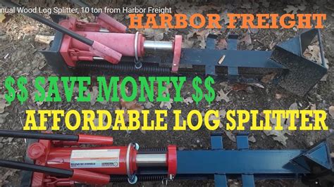 Harbor Freight 10 Ton Hydraulic Log Splitter With Mods, 58% OFF