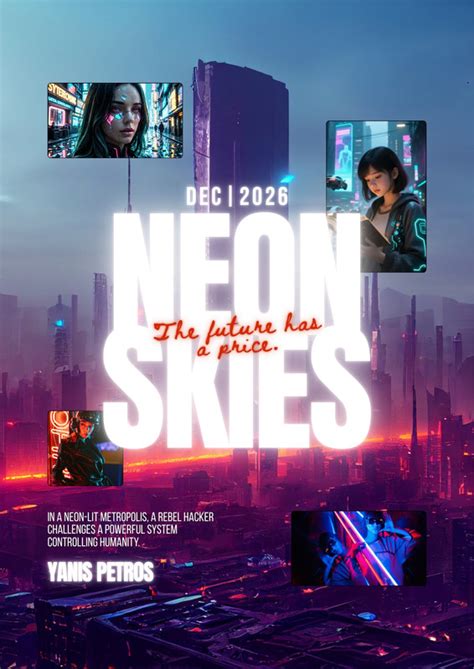 custom printable neon poster templates canva
