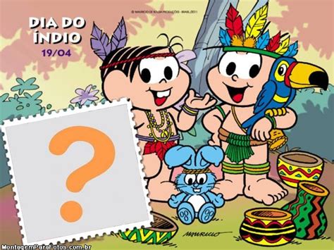 Indio Turma Da Monica - Dia do Índio Turma da Mônica | Colagem de Foto