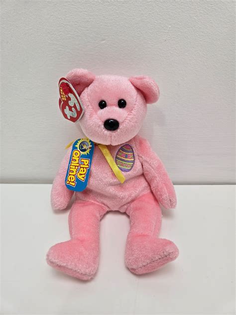 Ty Beanie Baby Eggs The Pink Easter Bear 85 Inch Etsy