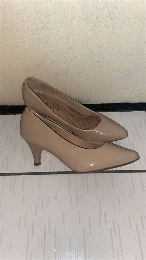 Scarpin Beira Rio Nude Sapato Feminino Beira Rio Usado Enjoei