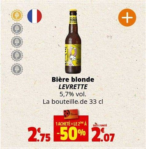 Promo Bi Re Blonde Levrette Chez Coccinelle Supermarch Icatalogue Fr