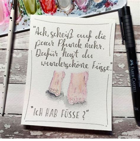 Lettering Spruch lustig Füsse Lettering Sprüche Selbstgemacht