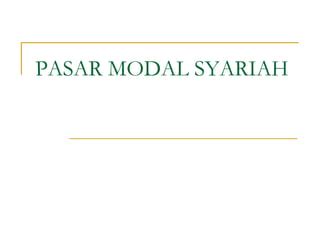 Pertemuan Pasar Modal Syariah Dan Dana Pensiun Syariah Ppt