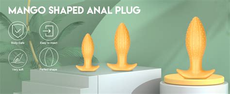 Amazon 2 36 Super Large Butt Plug Anal Toy Big Anal Plug Mango Shape Anal Dildo With