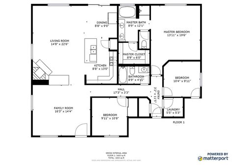 Matterport Schematic Floor Plan - floorplans.click