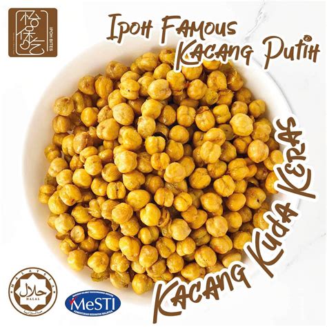 Kacang Putih Ipoh Famous Kacang Kuda Keras Roasted Chickpeas 150g