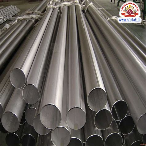 SANLAK Polished Stainless Steel Round Pipe Size 50 Material Grade