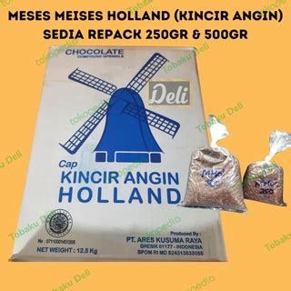 Jual Holland Meses Coklat Butir Cap Kincir Angin Repack Timbangan