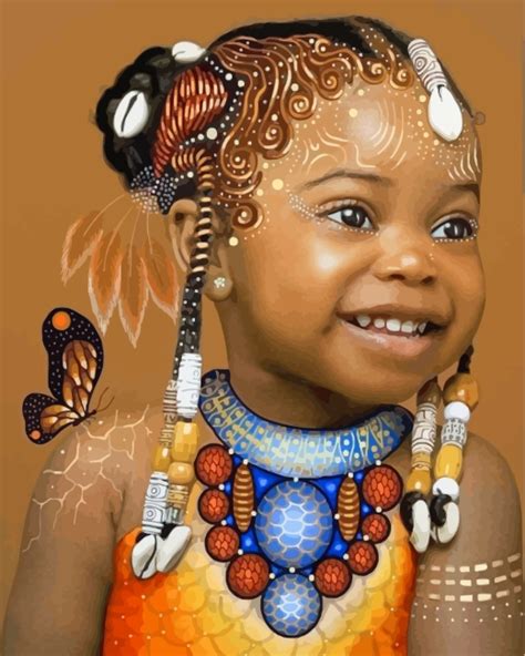 Little Black Girl Painting