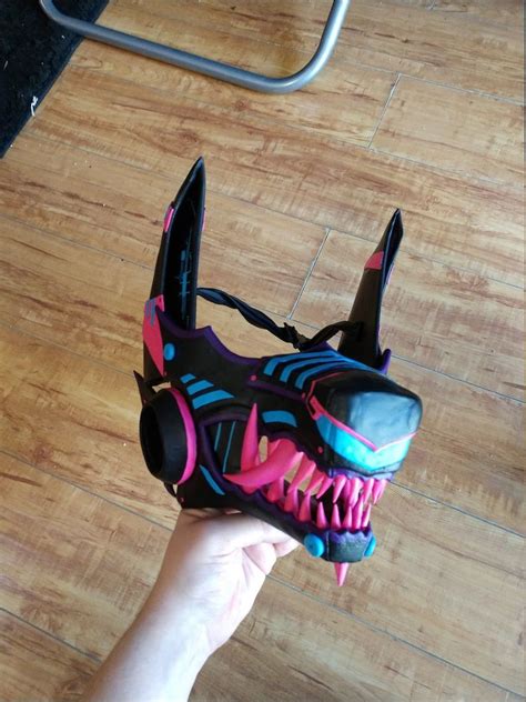 Custom Cyberpunk Wolf Cosplay Mask Etsy In 2022 Cool Masks Cosplay Diy Mask Design