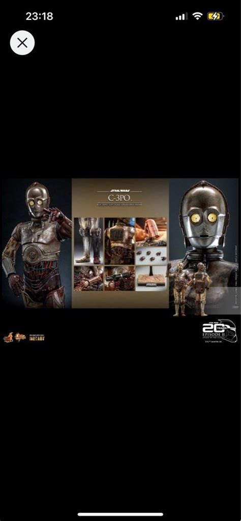 全新 mms c po Hot Toys MMS D Star Wars Episode II of the Clones C PO R D
