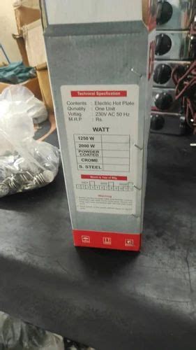 Stainless Steel Hot Plate Electric Size 1000 Watt And 2000 Watt At Rs 600 In New Delhi