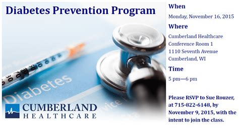 Diabetes Prevention Program — Cumberland Healthcare