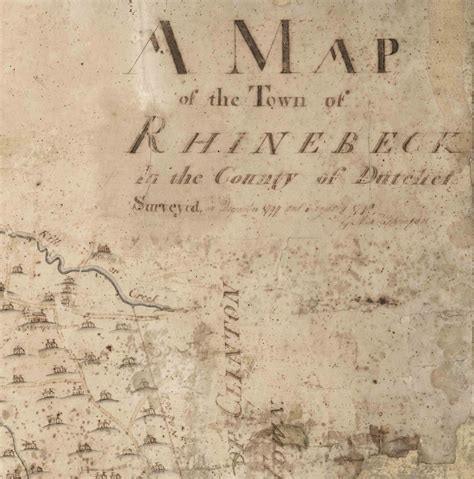 Rhinebeck New York 1798 Village Map Prominent Homeowners - Etsy