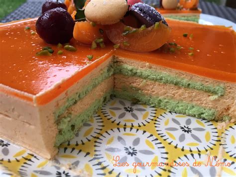 Entremet Abricot Pistache Les Gourmandises De N Mo