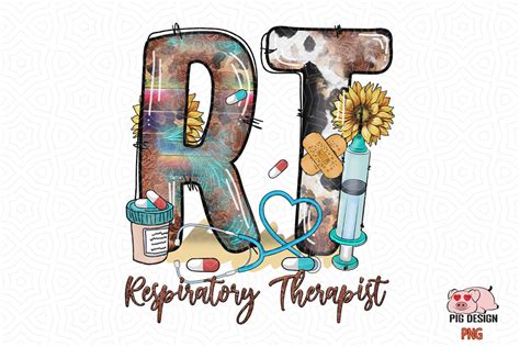 Rt Respiratory Therapist Sublimation Svg Graphic By Pig Design